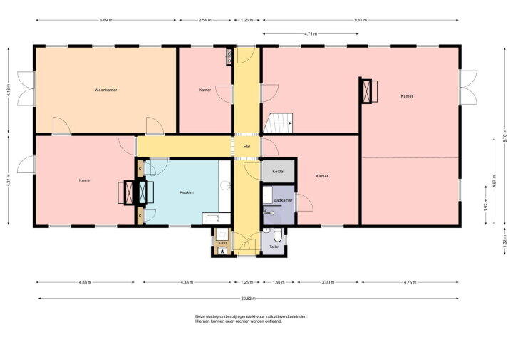 Plattegrond – Stationsstraat 8, Heerenveen