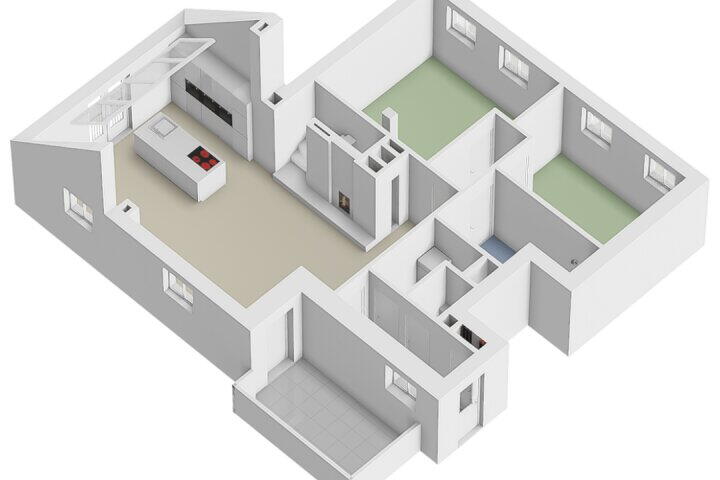 Plattegrond – Stationstraat 2 e, Beek