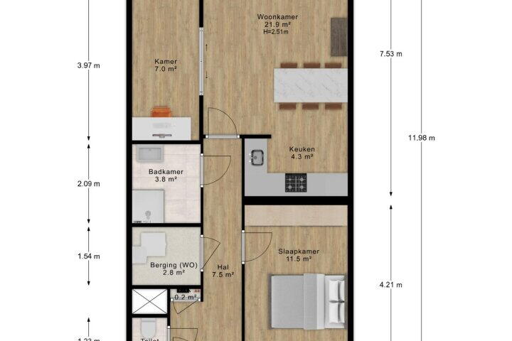 Plattegrond – Stationsweg 4 7, De Klomp