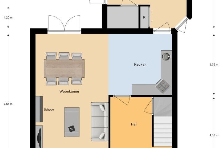 Plattegrond – Steeg 28, Neer