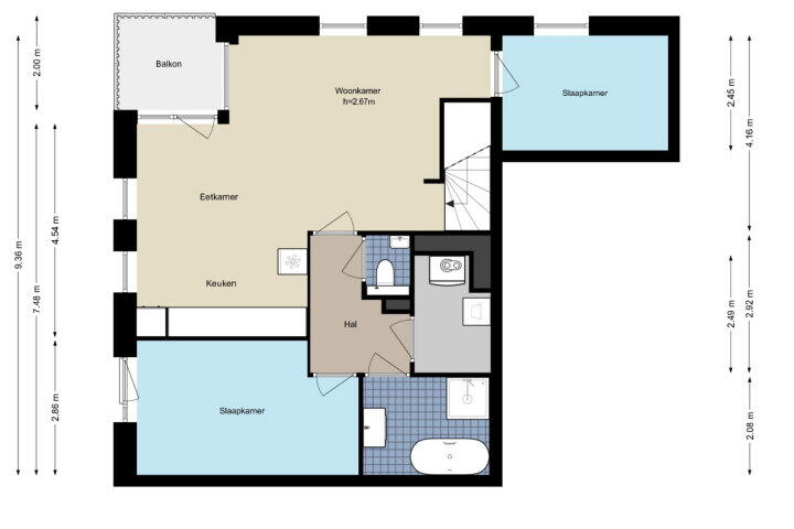 Plattegrond – Steelvlietplein 36, Amsterdam