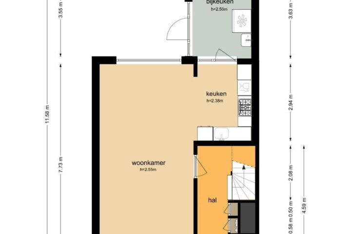 Plattegrond – Steenakkers 21, Tynaarlo