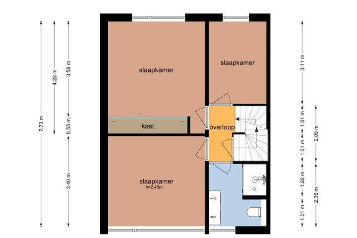Plattegrond – Steenakkers 21, Tynaarlo