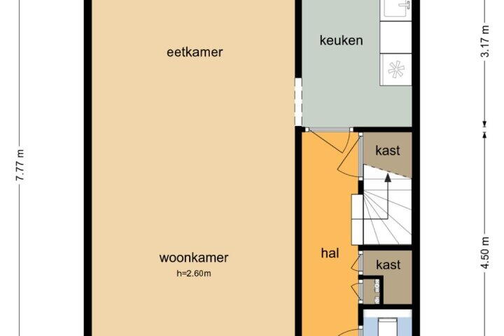 Plattegrond – Steenakkers 57, Tynaarlo