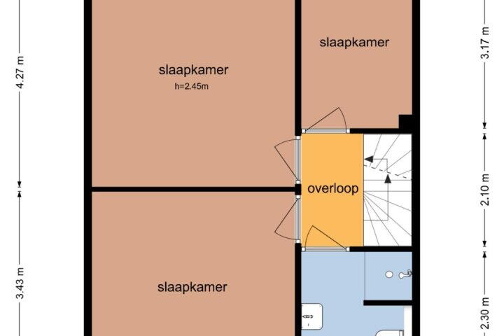 Plattegrond – Steenakkers 57, Tynaarlo