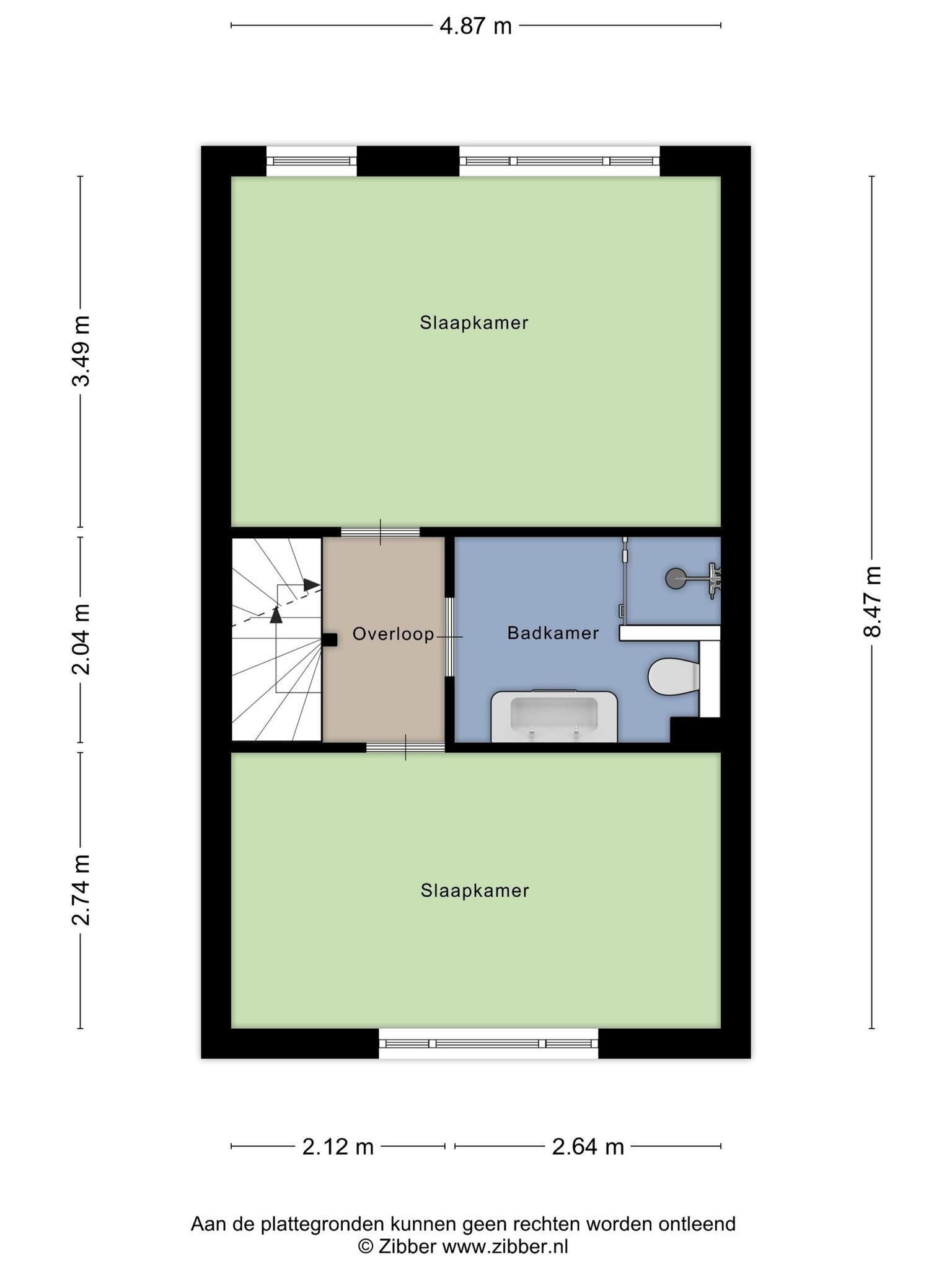Plattegrond 2 - Steenbokstraat 58, Hazerswoude-rijndijk