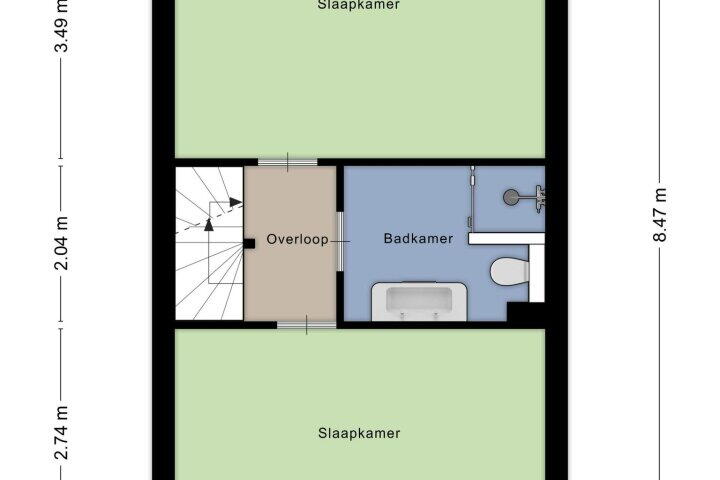 Plattegrond – Steenbokstraat 58, Hazerswoude-rijndijk