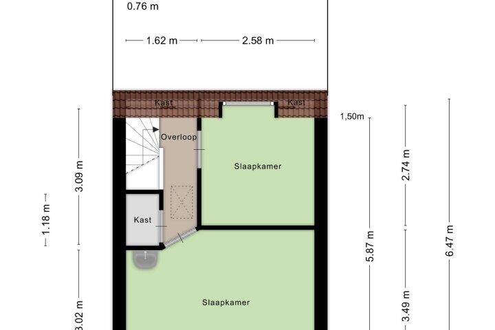 Plattegrond – Steengracht 7, Den Helder