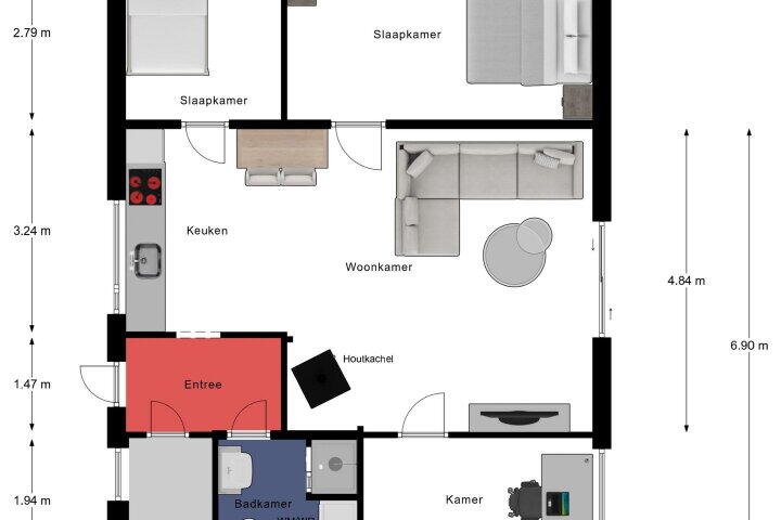Plattegrond – Steenoven 12 B 47, Meijel