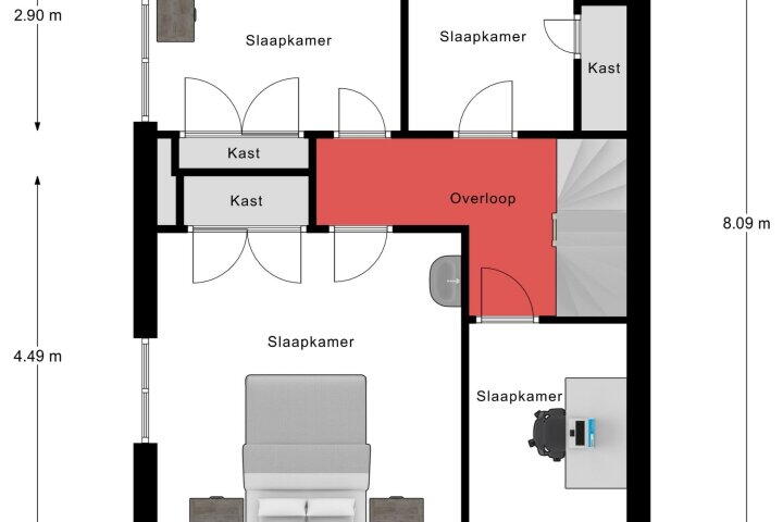 Plattegrond – Steenstraat 85, Panningen
