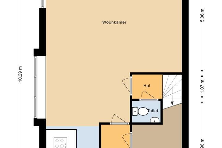 Plattegrond – Steigerdijk 19, Heerhugowaard
