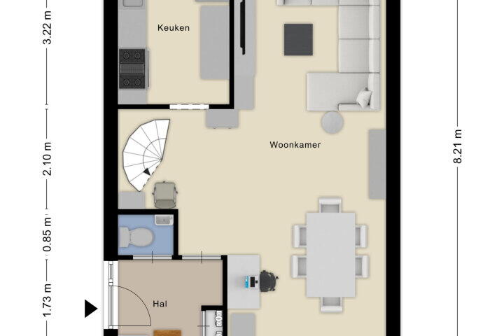 Plattegrond – Stelberg 15, Wouw