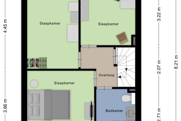 Plattegrond – Stelberg 37, Wouw