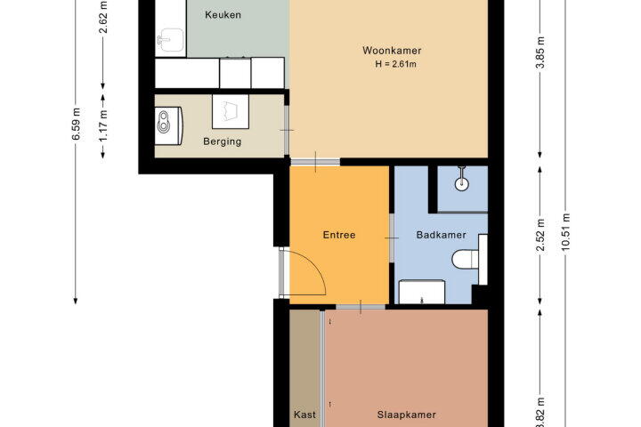 Plattegrond – Stevensstraat 84, Moordrecht