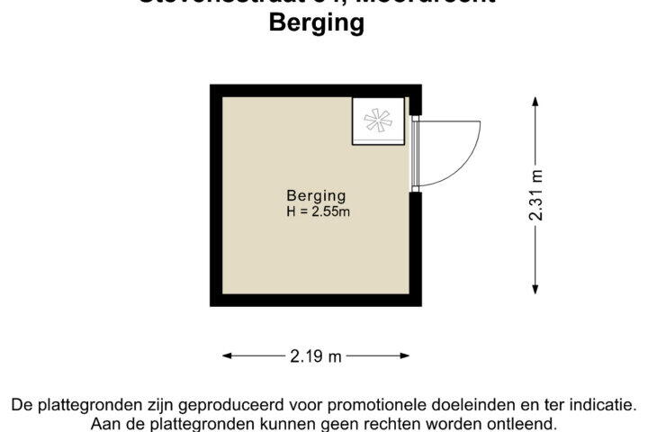 Plattegrond – Stevensstraat 84, Moordrecht