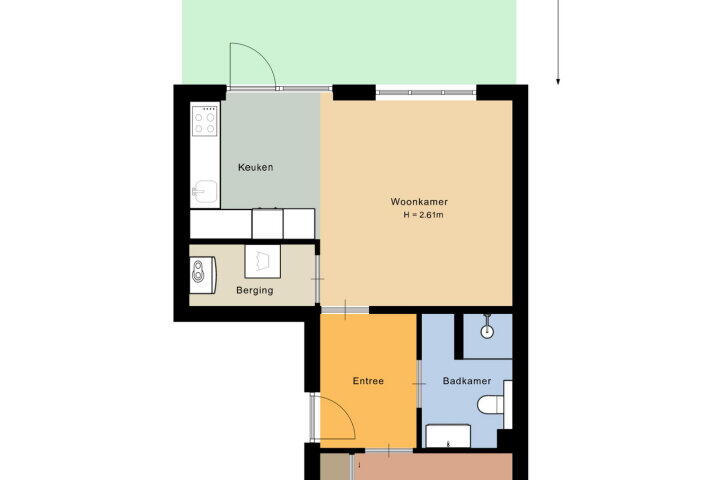 Plattegrond – Stevensstraat 84, Moordrecht