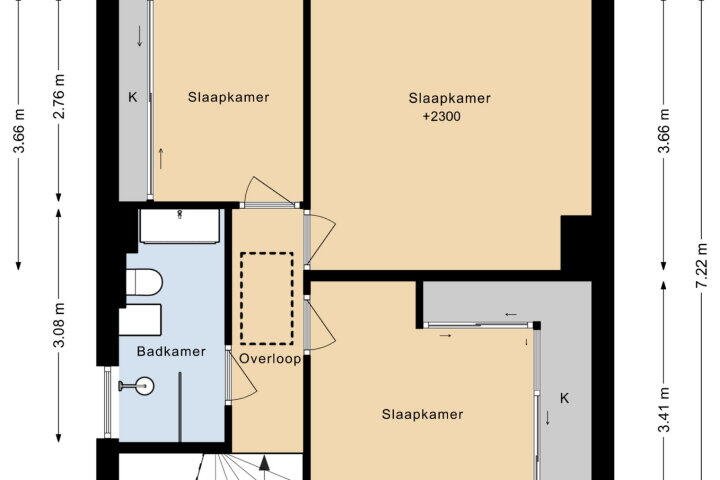 Plattegrond – Stiftstraat 7, Landgraaf