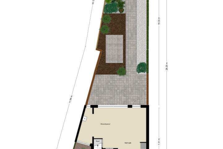 Plattegrond – Stille Steeg Oost 34, Amersfoort