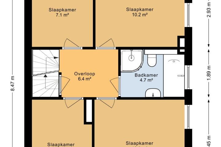 Plattegrond – Stinsenweg 78, Roden
