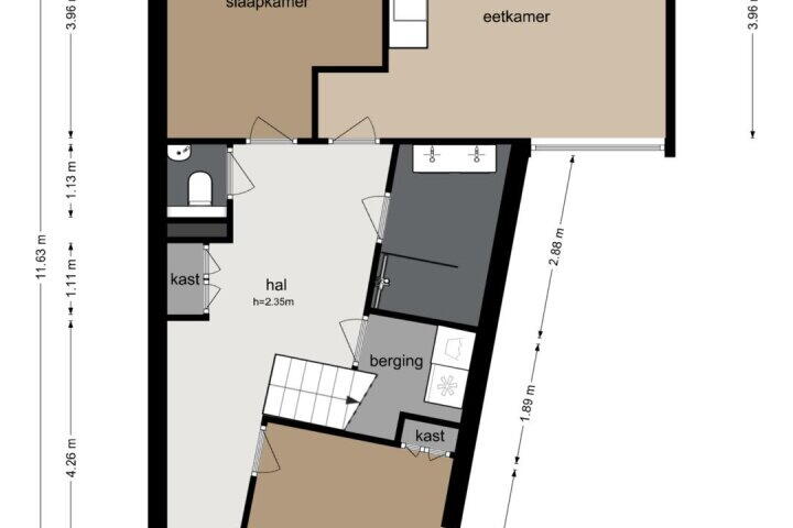 Plattegrond – Stokerkade 72, Amsterdam