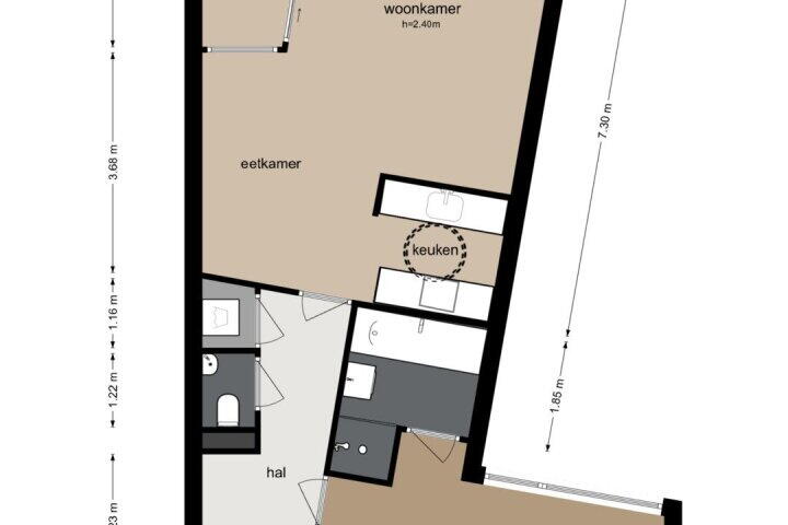 Plattegrond – Stokerkade 84, Amsterdam
