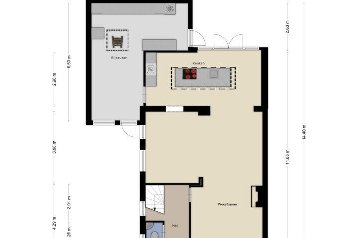 Plattegrond – S Toonen Dekkersstraat 9, Balgoij