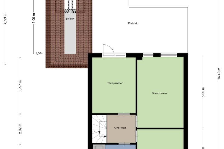 Plattegrond – S Toonen Dekkersstraat 9, Balgoij
