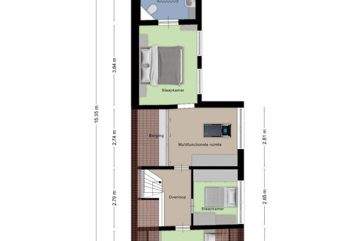 Plattegrond – Stoopstraat 61, Roosendaal