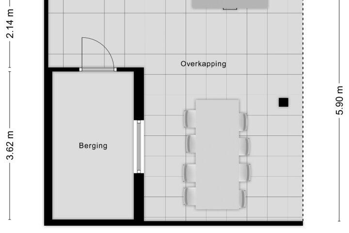 Plattegrond – Stoopstraat 61, Roosendaal