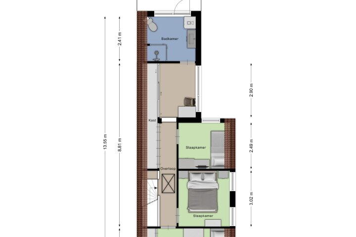 Plattegrond – Stoopstraat 63, Roosendaal