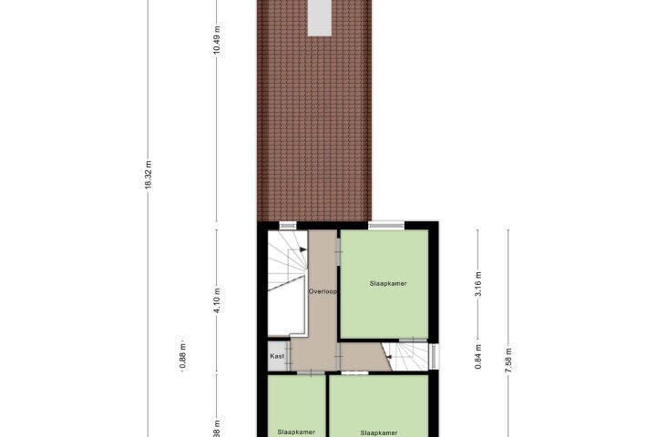 Plattegrond – Stoopstraat 73, Roosendaal