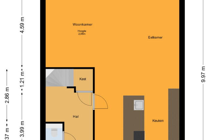 Plattegrond – Stopperknoop 34, Almere