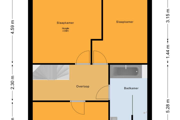 Plattegrond – Stopperknoop 34, Almere