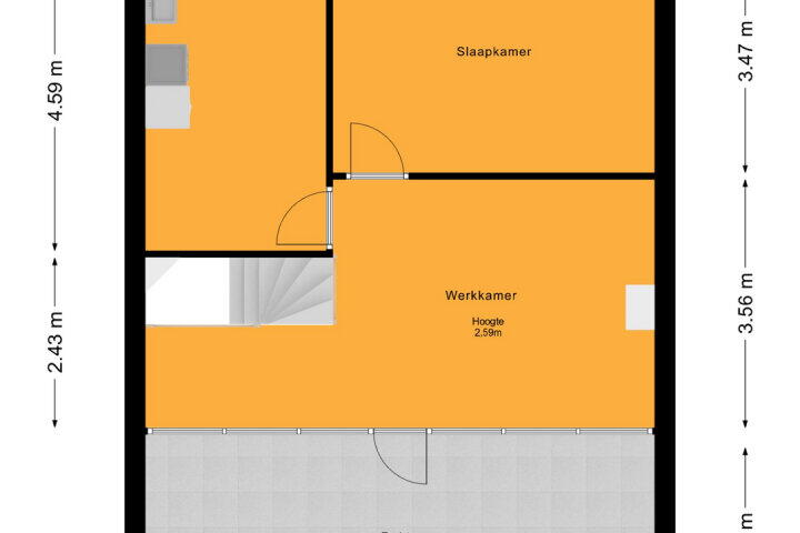 Plattegrond – Stopperknoop 34, Almere