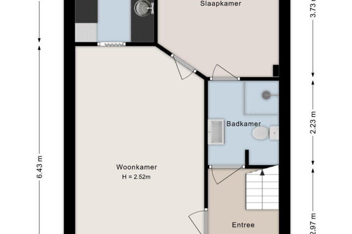 Plattegrond – Storrenhoeve 47, Steenwijk
