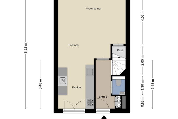 Plattegrond – Straat van Corsica 117, Amersfoort