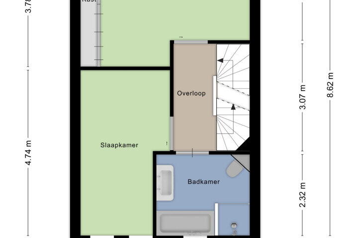 Plattegrond – Straat van Corsica 117, Amersfoort