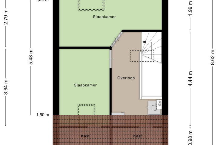 Plattegrond – Straat van Corsica 117, Amersfoort