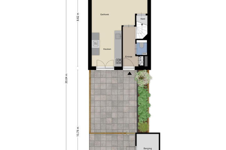 Plattegrond – Straat van Corsica 117, Amersfoort