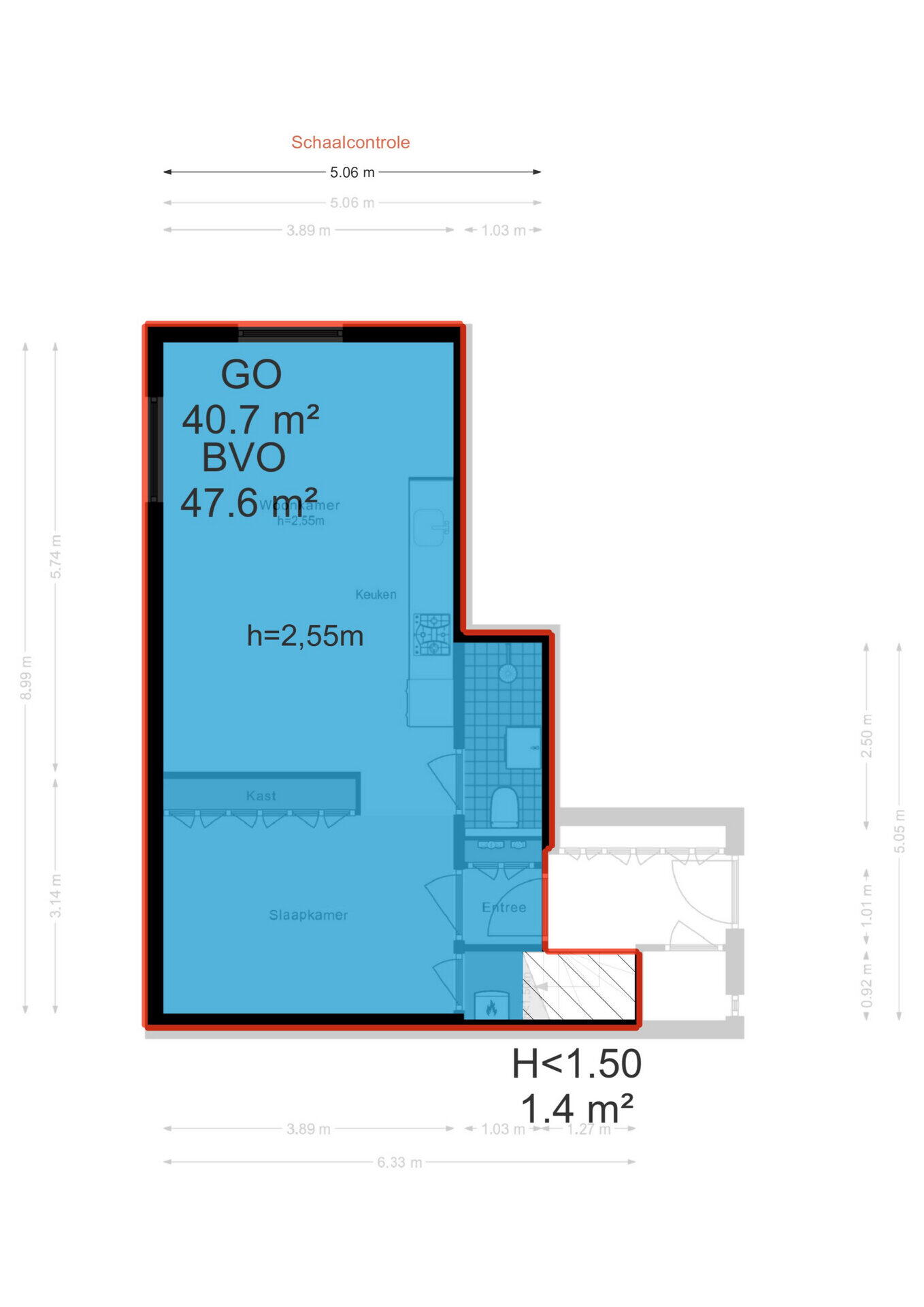 Plattegrond 4 - Straat van Makassar 65 A, Amstelveen