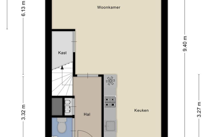 Plattegrond – Straat van Messina 119, Amersfoort