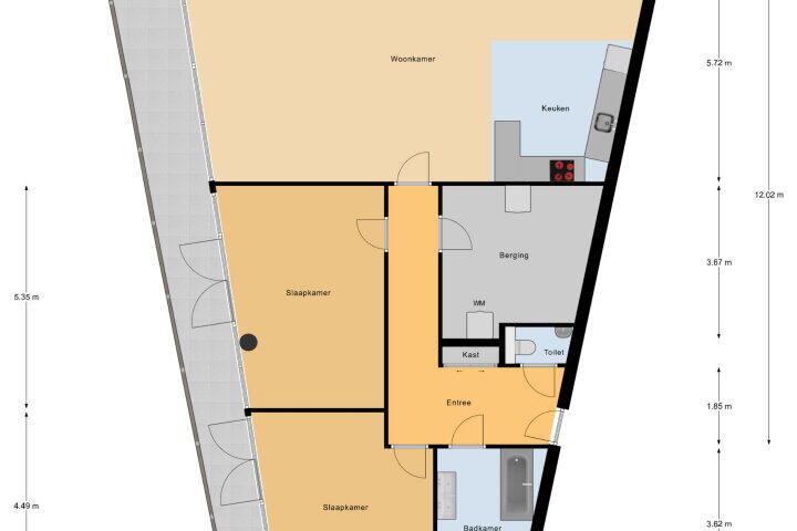 Plattegrond – Strandwal 20, Vlissingen