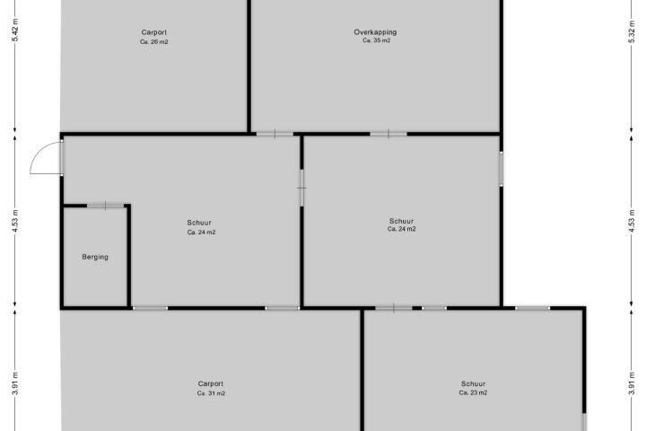 Plattegrond – Strenkhaarsweg 9, Lemelerveld