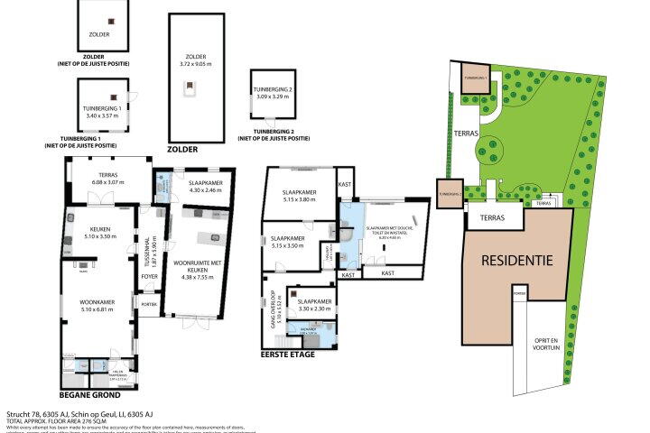 Plattegrond – Strucht 78, Schin op Geul