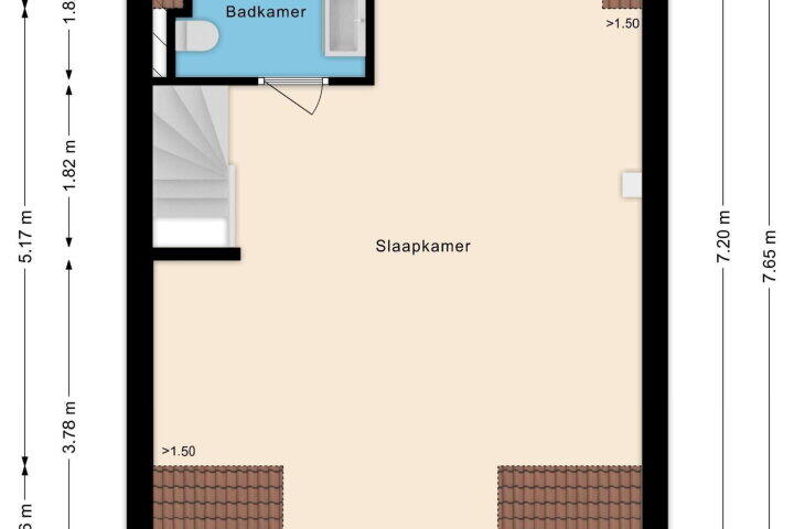 Plattegrond – Stumphiusstraat 11, Beverwijk
