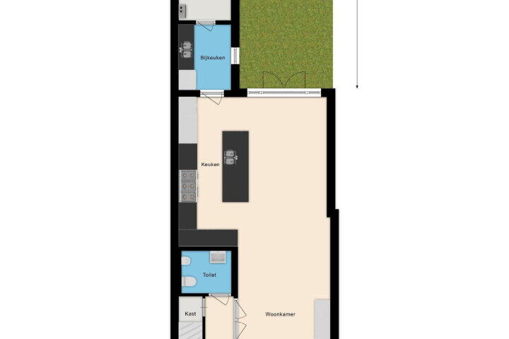 Plattegrond – Stumphiusstraat 11, Beverwijk