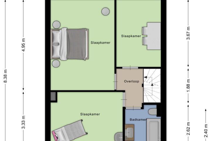 Plattegrond – Susannadonk 125, Roosendaal