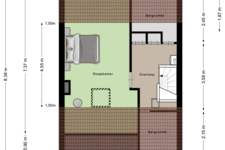Plattegrond – Susannadonk 125, Roosendaal