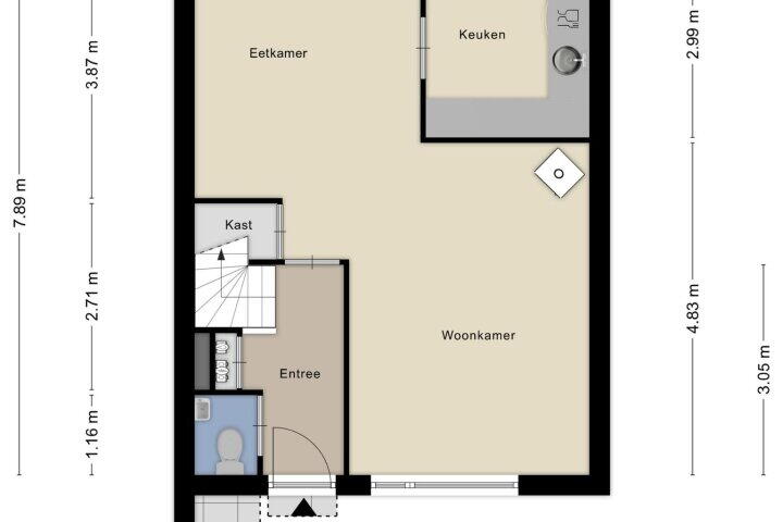 Plattegrond – Swalmenhof 9, Arnhem
