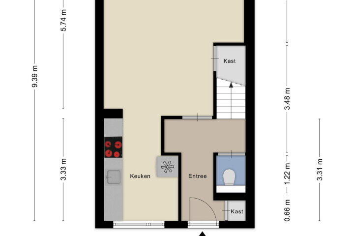 Plattegrond – Sweelincklaan 10, Hazerswoude-rijndijk